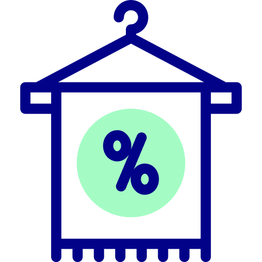 Clothes promotion sale offer icon