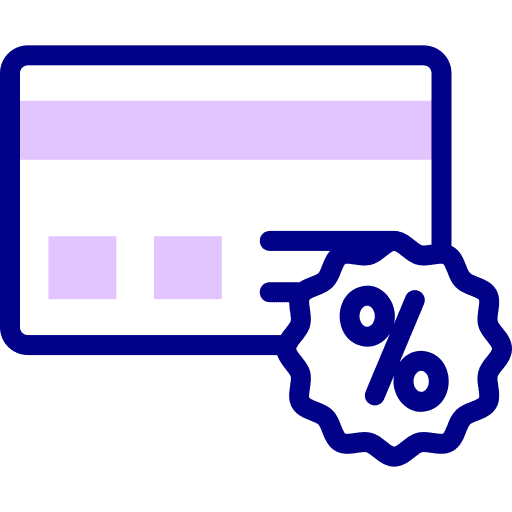 Credit card fees online shopping shopping icon