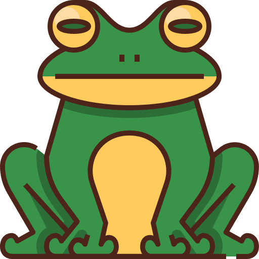 Frog fauna wildlife zoo icon