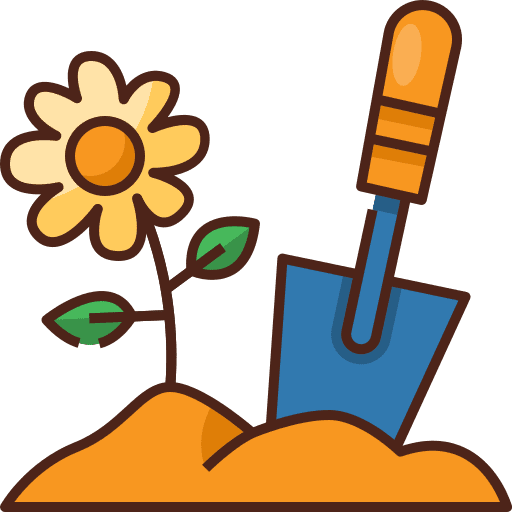 Gardening farming and gardening hobbies and free time garden tool icon