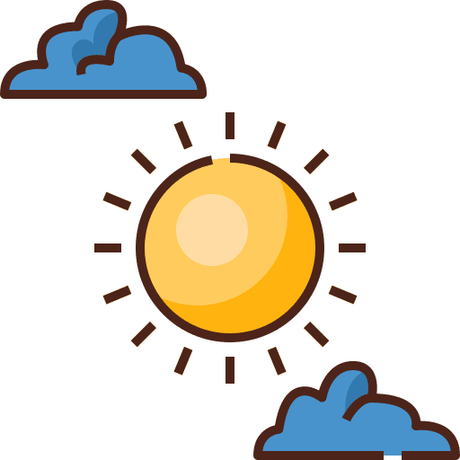 Cloudy day meteorology day cloudy day icon