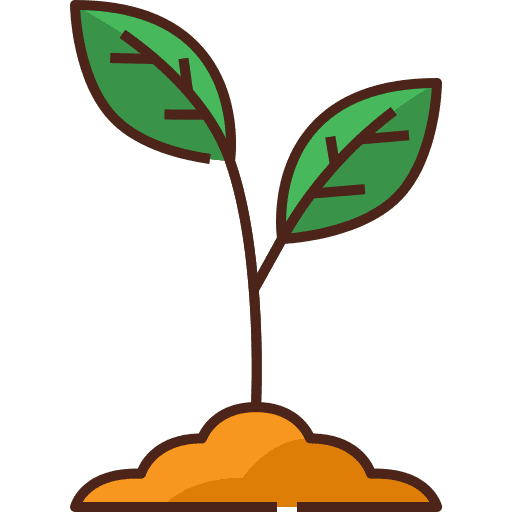 Sprout farming nature seed icon