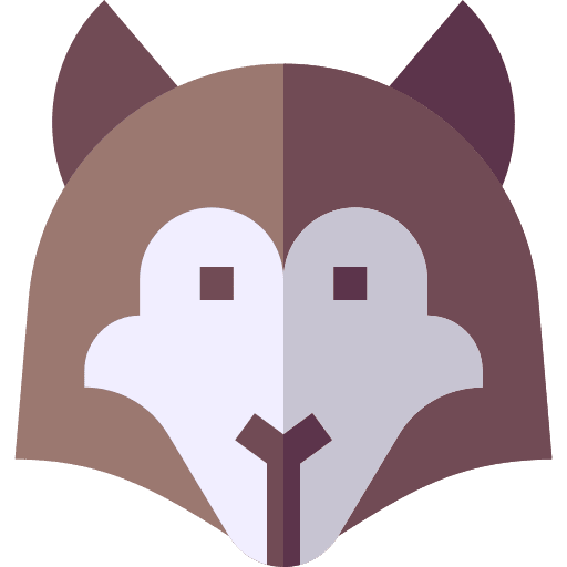 Wolf mammal wildlife wolf icon