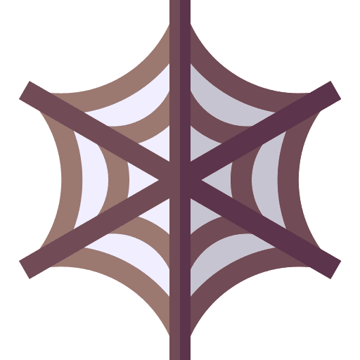 Cobweb spider web insect scary icon