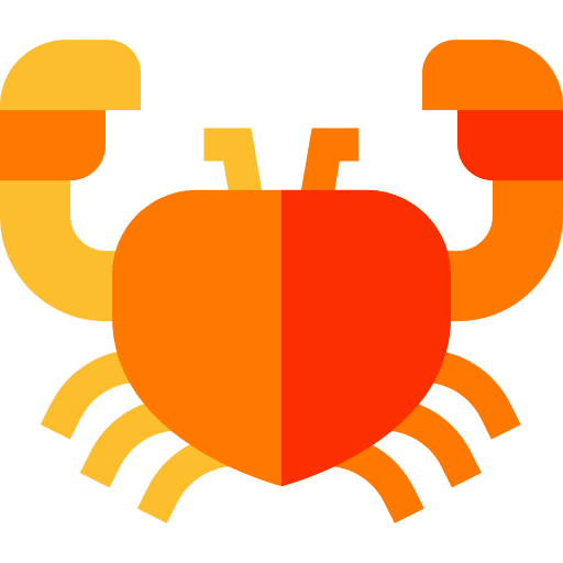 Crab aquarium sea life crab icon