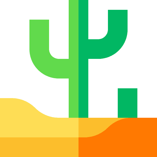 Desert desert dunes scenery icon