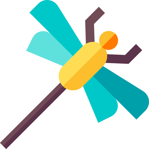 Dragonfly bug entomology zoology icon