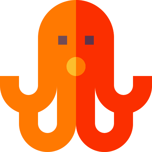 Octopus cephalopod animals sea life icon