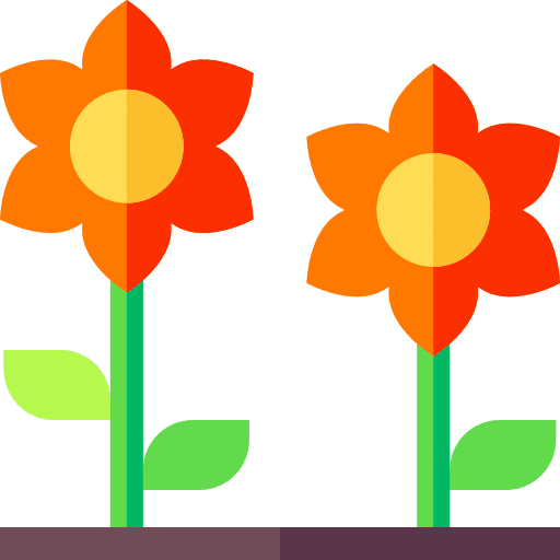 Flowers botanical plant flowers icon