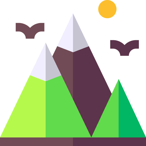 Mountain mountain nature rocky icon