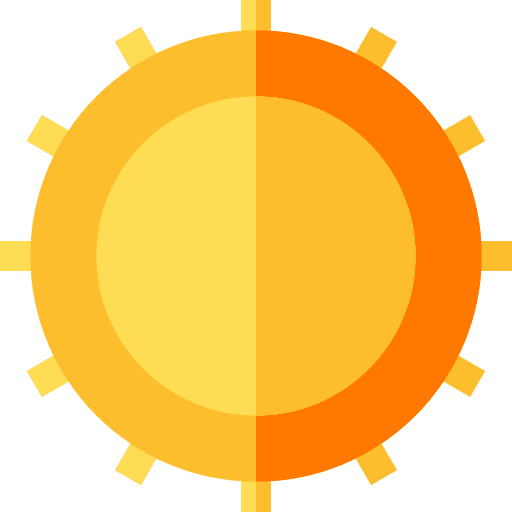 Sun summer meteorology warm icon