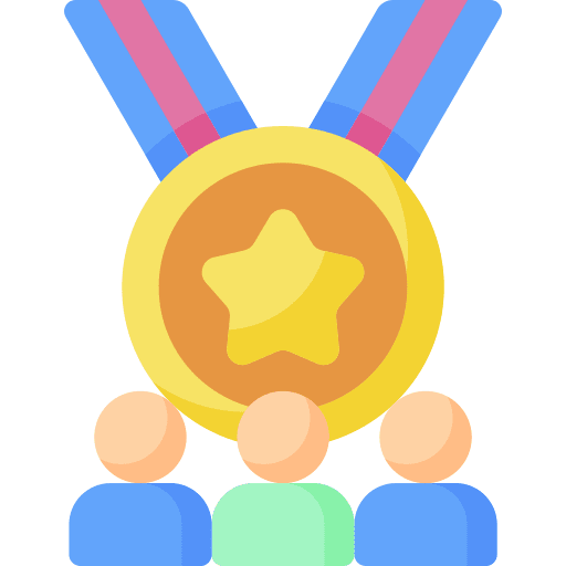 Achievement goal achievement team icon Achievement goal achievement team icon