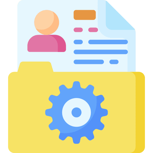 Data management data engineer file icon Data management data engineer file icon
