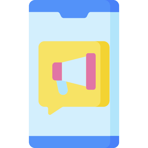 Message advertising mobile marketing message icon Message advertising mobile marketing message icon