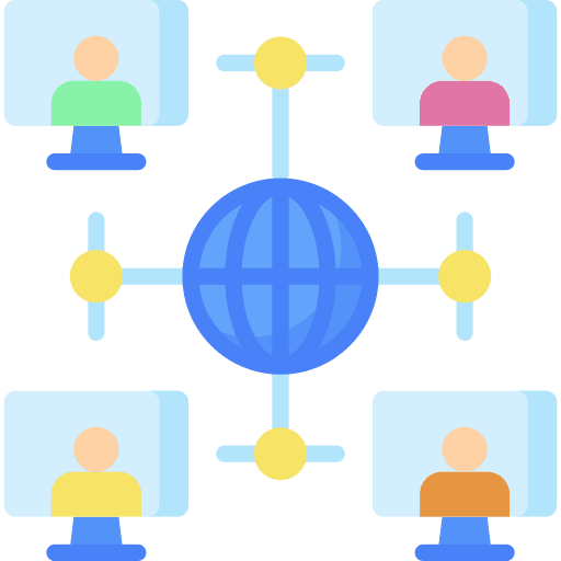 Remote communications remote users icon Remote communications remote users icon