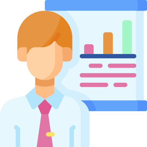 Training presentation training chart icon Training presentation training chart icon