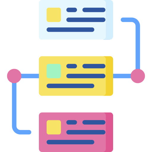 Workflow business and finance process planning icon Workflow business and finance process planning icon