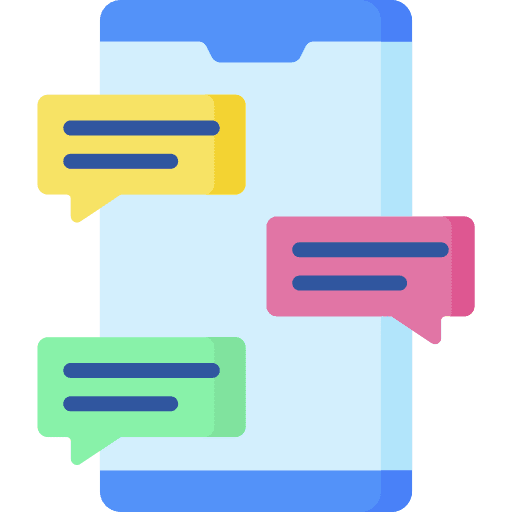 Chat mobile phone cellphone smartphone icon Chat mobile phone cellphone smartphone icon