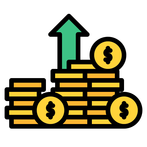 Profits payment high value dollar icon
