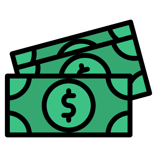 Cash finance finances bank icon