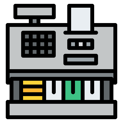 Cashier machine machine cashier machine money icon