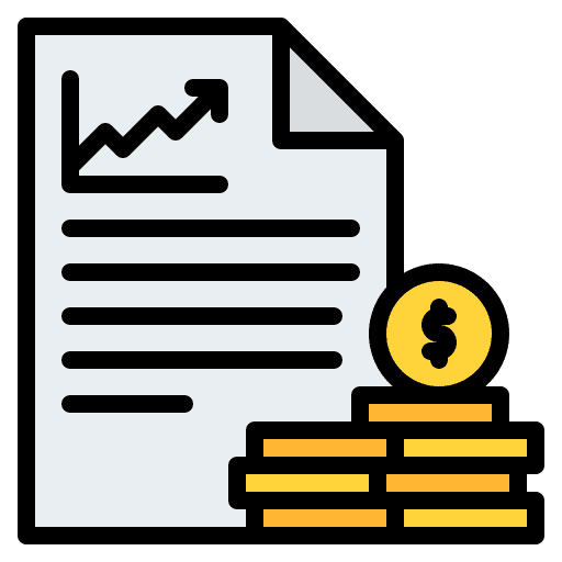Financial banking tax accounting icon