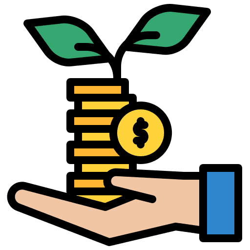 Investment banking payment financial icon