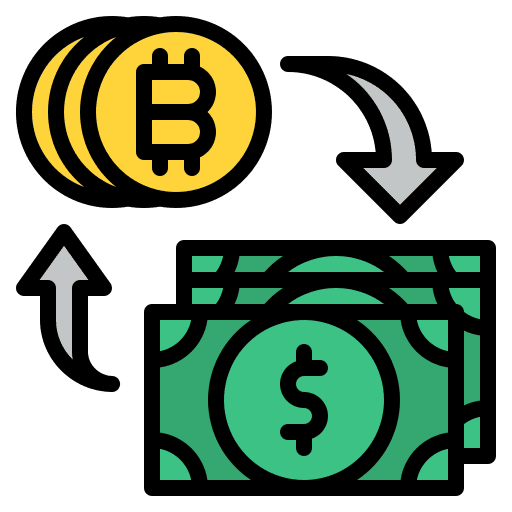 Money exchange financial money transfer dollar icon