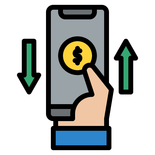 Money transfer money transfer bank online transfer icon