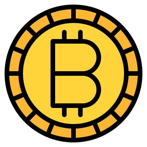 Bitcoin bank banking cryptocurrency icon