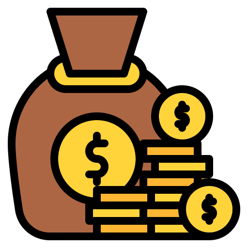 Money bag payment dollar money icon
