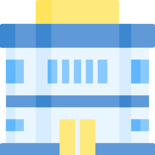 Mall architecture and city shop supermarket icon