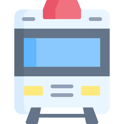 Metro mrt tube transportation icon