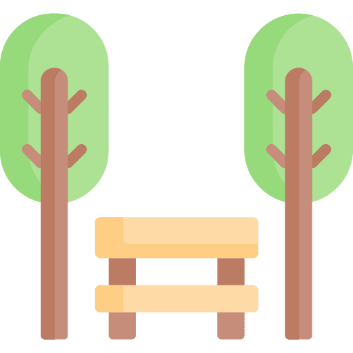 Park leisure city trees icon
