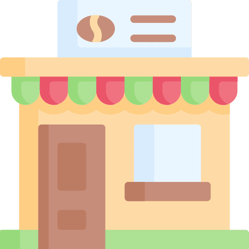 Coffee shop business cafeteria commerce icon