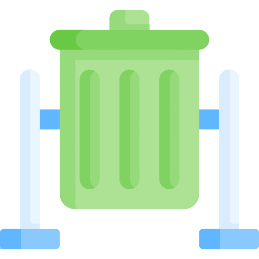 Dustbin litter city can icon