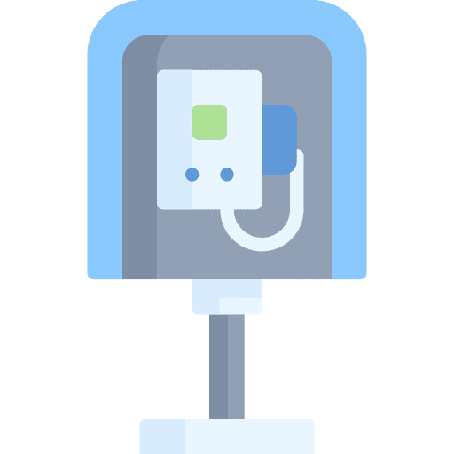 Phone booth architecture and city communications telephone box icon