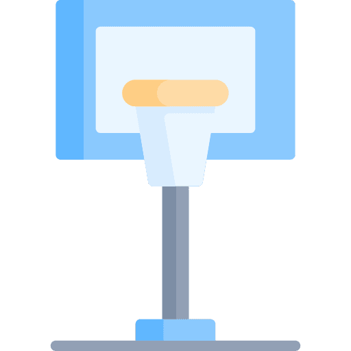 Basketball hoop basketball ball icon