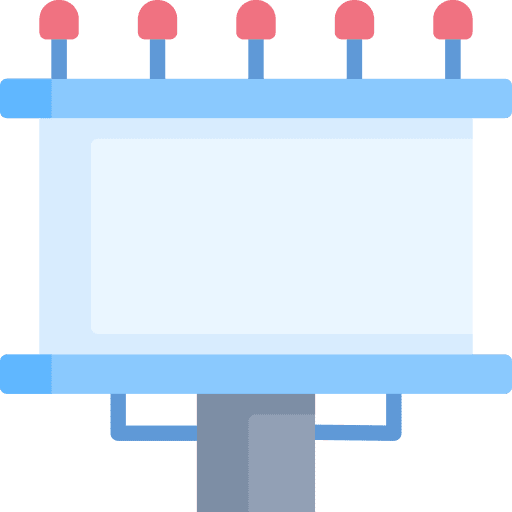 Billboard promotion architecture and city publicity icon