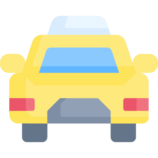 Taxi transportation taxi cab icon