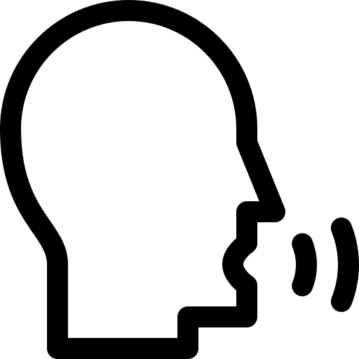Voice sound verbal voice icon