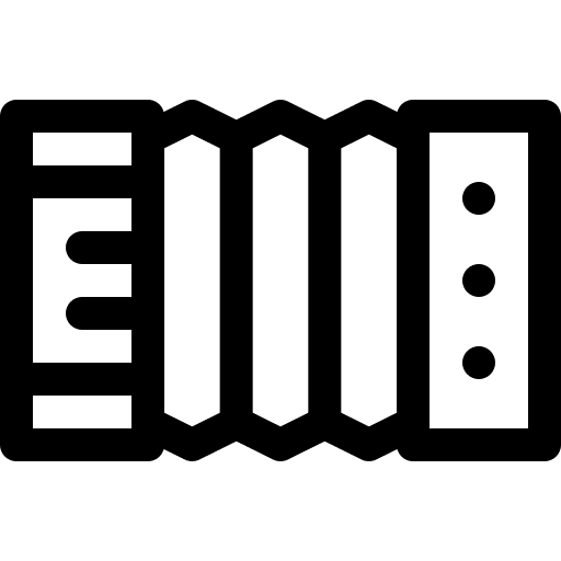 Accordion folk sound orchestra icon Accordion folk sound orchestra icon