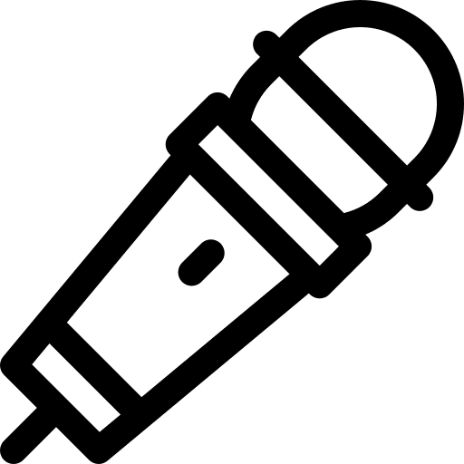 Microphone music and multimedia audio sound icon Microphone music and multimedia audio sound icon