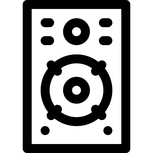 Speaker music and multimedia speaker electronics icon Speaker music and multimedia speaker electronics icon