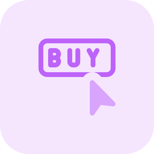 Buying shopping cart online shop click icon