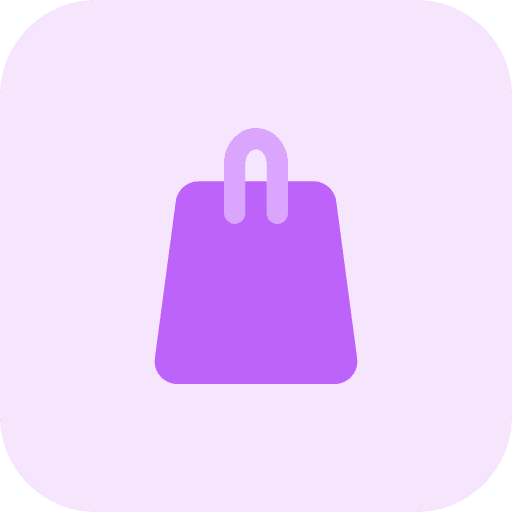 Sale supermarket shopping center shopping bag icon