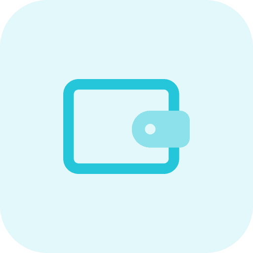 Wallet billfold wallet business and finance icon