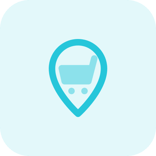 Location commerce location store icon