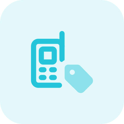 Price commerce and shopping mobile phone technology icon