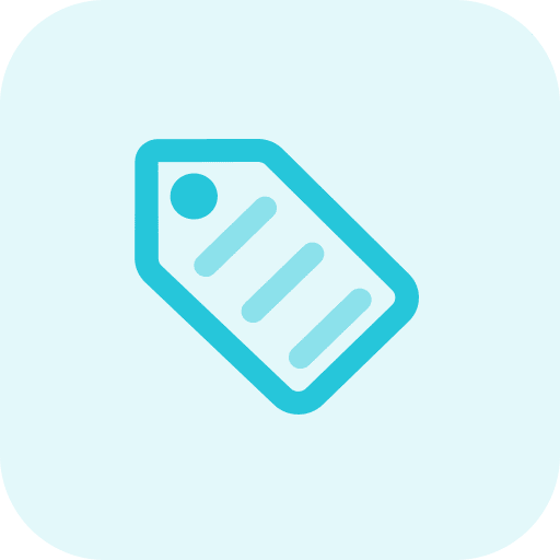 Price shopping label tag icon